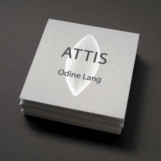 "Attis". 60 Bleistiftzeichnungen. Rasterloser Offsetdruck. Faltbuch aus einem Blatt, geschnitten und gefalzt. 7 x 7 cm. 2007